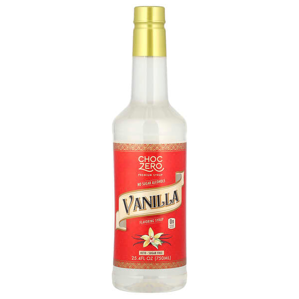 <img alt="ChocZero, Premium Syrup, Vanilla, Sugar Free, 25.4 fl oz (750 ml)" title="ChocZero, Premium Syrup, Vanilla, Sugar Free, 25.4 fl oz (750 ml),850008751172"