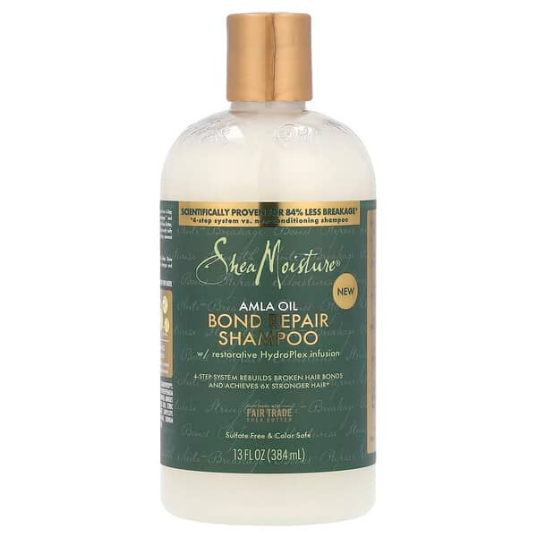 <img alt="SheaMoisture, Bond Repair Shampoo, Amla Oil, 13 fl oz (384 ml)" title="SheaMoisture, Bond Repair Shampoo, Amla Oil, 13 fl oz (384 ml),764302024682"