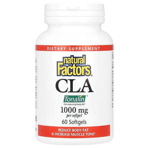 <img alt="Natural Factors, CLA, 1,000 mg, 60 Softgels" title="Natural Factors, CLA, 1,000 mg, 60 Softgels,068958020457"