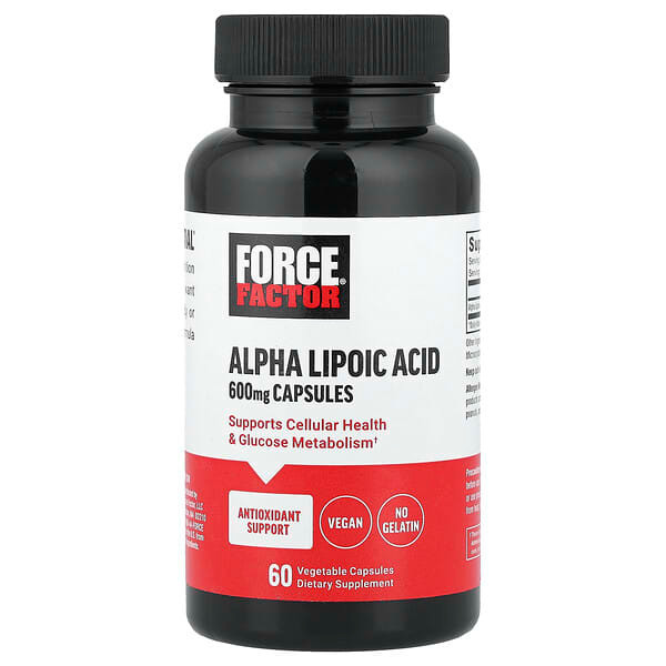 <img alt="Force Factor, Alpha Lipoic Acid, 600 mg, 60 Vegetable Capsules" title="Force Factor, Alpha Lipoic Acid, 600 mg, 60 Vegetable Capsules,810126660213"