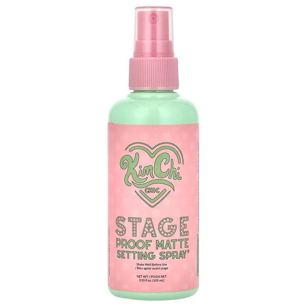 <img alt="KimChi Chic Beauty, Stage Proof Matte Setting Spray, 01 Matte Finish, 3.55 fl oz (105 ml)" title="KimChi Chic Beauty, Stage Proof Matte Setting Spray, 01 Matte Finish, 3.55 fl oz (105 ml),810039591062"