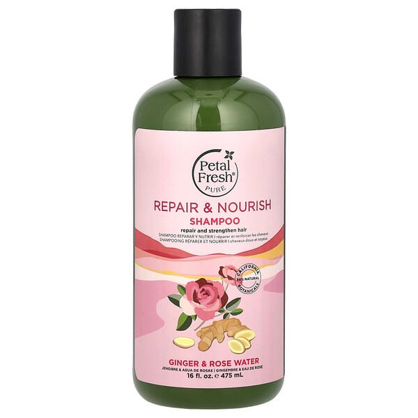 <img alt="Petal Fresh, Pure, Repair & Nourish Shampoo, Ginger & Rose Water, 16 fl oz (475 ml)" title="Petal Fresh, Pure, Repair & Nourish Shampoo, Ginger & Rose Water, 16 fl oz (475 ml),713708724535"