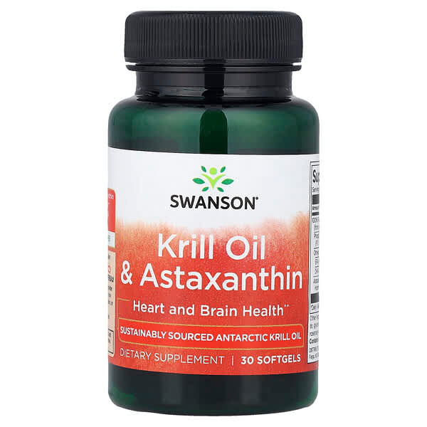 <img alt="Swanson Vitamins, Krill Oil & Astaxanthin, 30 Softgels" title="Swanson Vitamins, Krill Oil & Astaxanthin, 30 Softgels,087614170824"