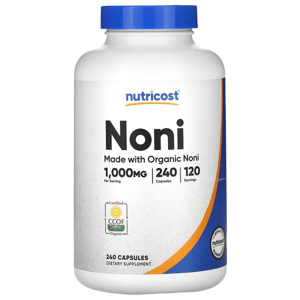 <img alt="Nutricost, Noni, 240 Capsules (500 mg per Capsule)" title="Nutricost, Noni, 240 Capsules (500 mg per Capsule),810014672809"
