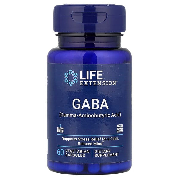 <img alt="Life Extension, GABA, 60 Vegetarian Capsules" title="Life Extension, GABA, 60 Vegetarian Capsules,737870254263"
