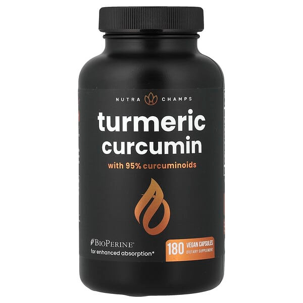 <img alt="NutraChamps, Turmeric Curcumin, 180 Vegan Capsules" title="NutraChamps, Turmeric Curcumin, 180 Vegan Capsules,621983999596"