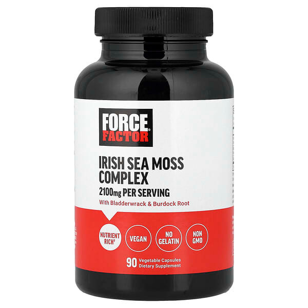 <img alt="Force Factor, Irish Sea Moss Complex, 90 Vegetable Capsules" title="Force Factor, Irish Sea Moss Complex, 90 Vegetable Capsules,810126660510"