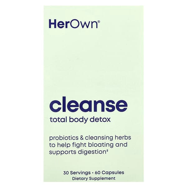 <img alt="Her Own, Cleanse, 60 Capsules" title="Her Own, Cleanse, 60 Capsules,035046129279"