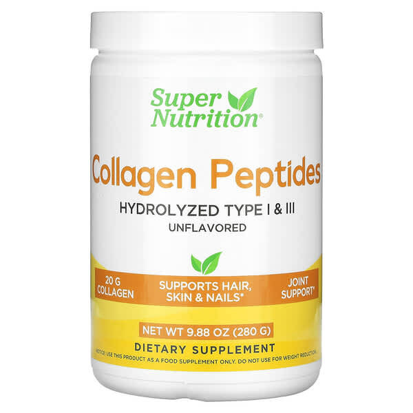 <img alt="Super Nutrition, Collagen Peptides, Unflavored, 9.88 oz (280 g)" title="Super Nutrition, Collagen Peptides, Unflavored, 9.88 oz (280 g),898220023769"