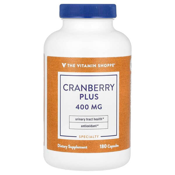 <img alt="The Vitamin Shoppe, Cranberry Plus, 400 mg, 180 Capsules" title="The Vitamin Shoppe, Cranberry Plus, 400 mg, 180 Capsules,766536023103"