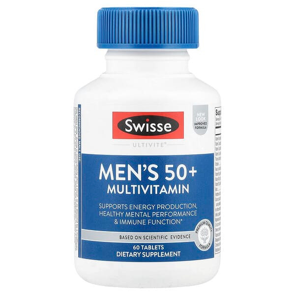 <img alt="Swisse, Mens 50+ Multivitamin, 60 Tablets" title="Swisse, Mens 50+ Multivitamin, 60 Tablets,850021858056"
