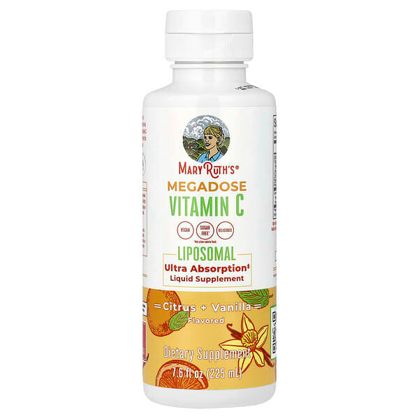 <img alt="MaryRuths, Megadose Vitamin C Liposomal, Citrus + Vanilla, 7.6 fl oz (225 ml)" title="MaryRuths, Megadose Vitamin C Liposomal, Citrus + Vanilla, 7.6 fl oz (225 ml),850029392880"