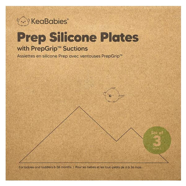 <img alt="KeaBabies, Prep Silicone Plates with PrepGrip Suctions, 6-36 Months, Desert, 3 Pack" title="KeaBabies, Prep Silicone Plates with PrepGrip Suctions, 6-36 Months, Desert, 3 Pack,810019229848"