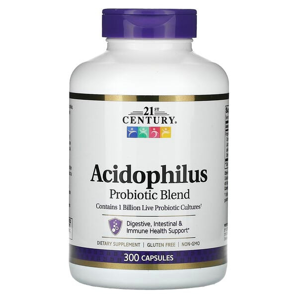 21st Century, Acidophilus, Probiotic Blend, 300 Capsules