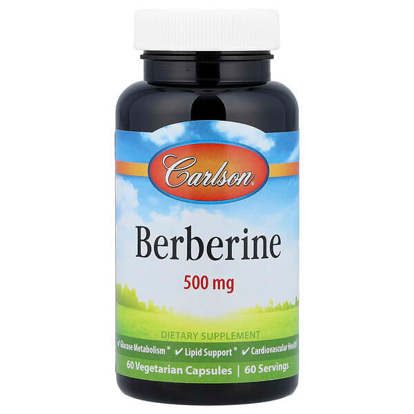 <img alt="Carlson, Berberine, 500 mg, 60 Vegetarian Capsules" title="Carlson, Berberine, 500 mg, 60 Vegetarian Capsules,088395813009"
