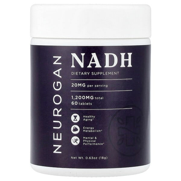 <img alt="Neurogan Health, NADH, 20 mg, 60 Tablets, 0.63 oz (18 g)" title="Neurogan Health, NADH, 20 mg, 60 Tablets, 0.63 oz (18 g),810068552096"