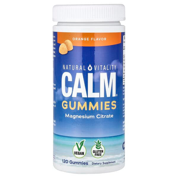 <img alt="Natural Vitality, CALM Gummies, Orange, 120 Gummies" title="Natural Vitality, CALM Gummies, Orange, 120 Gummies,183405043084"