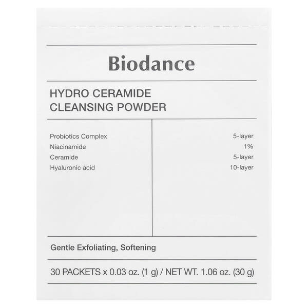 <img alt="Biodance, Hydro Ceramide Cleansing Powder, 30 Packets, 0.03 oz (1 g) Each" title="Biodance, Hydro Ceramide Cleansing Powder, 30 Packets, 0.03 oz (1 g) Each,8809937361015"