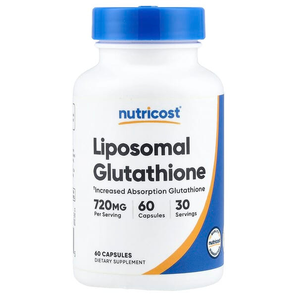 <img alt="Nutricost, Liposomal Glutathione, 60 Capsules (360 mg per Capsule)" title="Nutricost, Liposomal Glutathione, 60 Capsules (360 mg per Capsule),810139574675"