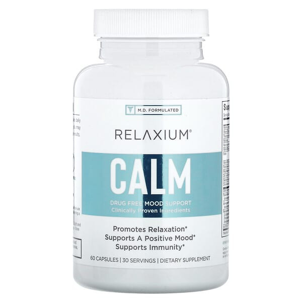 <img alt="Relaxium, Calm, 60 Capsules" title="Relaxium, Calm, 60 Capsules,857431003205"