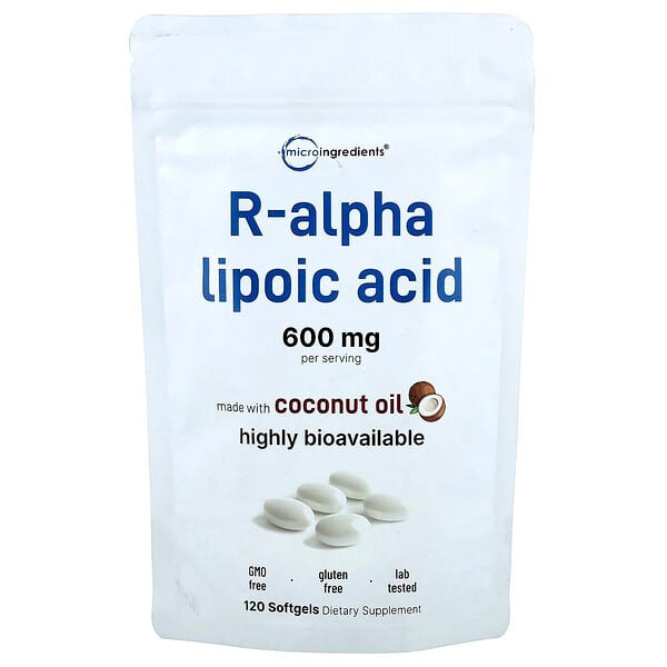 <img alt="Micro Ingredients, R-Alpha Lipoic Acid, 120 Softgels (200 mg per Softgel)" title="Micro Ingredients, R-Alpha Lipoic Acid, 120 Softgels (200 mg per Softgel),850074438281"