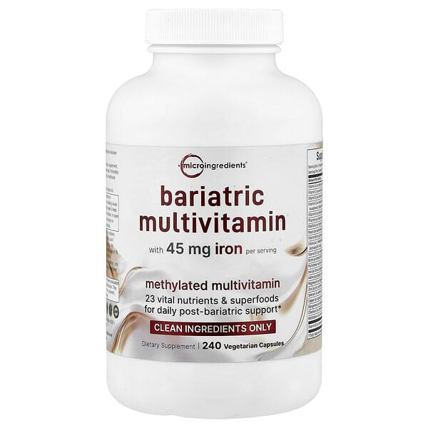 <img alt="Micro Ingredients, Bariatric Multivitamin, 240 Vegetarian Capsules" title="Micro Ingredients, Bariatric Multivitamin, 240 Vegetarian Capsules,850074438366"