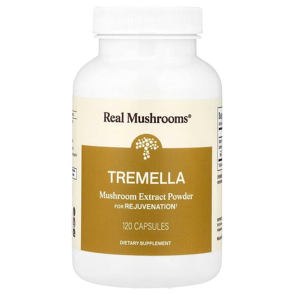 <img alt="Real Mushrooms, Tremella, Mushroom Extract Powder, 120 Capsules" title="Real Mushrooms, Tremella, Mushroom Extract Powder, 120 Capsules,628110068408"