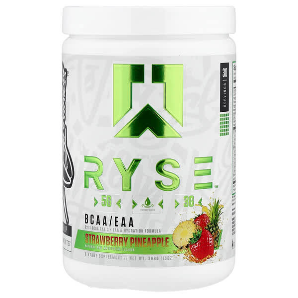 <img alt="RYSE, BCAA-EAA, Strawberry Pineapple, 13 oz (369 g)" title="RYSE, BCAA-EAA, Strawberry Pineapple, 13 oz (369 g),854050008123"