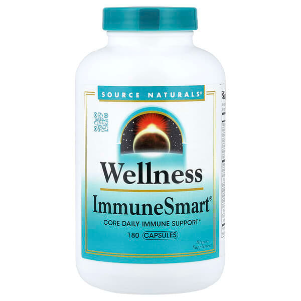 <img alt="Source Naturals, Wellness, ImmuneSmart, 180 Capsules" title="Source Naturals, Wellness, ImmuneSmart, 180 Capsules,021078028857"