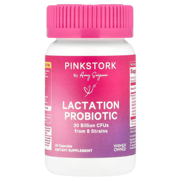 <img alt="Pink Stork, Lactation Probiotic, 30 Billion CFUs, 30 Capsules" title="Pink Stork, Lactation Probiotic, 30 Billion CFUs, 30 Capsules,850018865456"