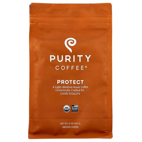 <img alt="Purity Coffee, Protect, Ground, Light-Medium Roast, 12 oz (340 g)" title="Purity Coffee, Protect, Ground, Light-Medium Roast, 12 oz (340 g),850005169277"