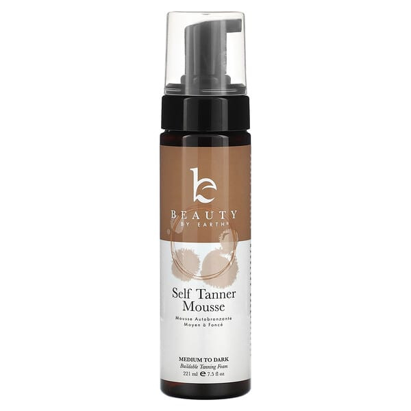 <img alt="Beauty By Earth, Self Tanner Mousse, Medium to Dark, 7.5 fl oz (222 ml)" title="Beauty By Earth, Self Tanner Mousse, Medium to Dark, 7.5 fl oz (222 ml),850003968926"