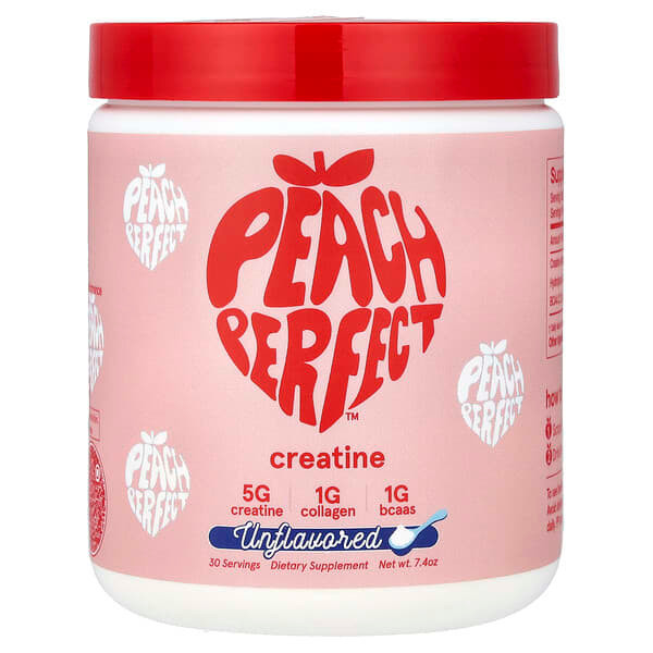 <img alt="Peach Perfect, Creatine, Unflavored, 7.4 oz" title="Peach Perfect, Creatine, Unflavored, 7.4 oz,850057174243"