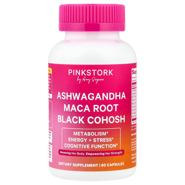 <img alt="Pink Stork, Ashwagandha Maca Root Black Cohosh, 60 Capsules" title="Pink Stork, Ashwagandha Maca Root Black Cohosh, 60 Capsules,850060769221"