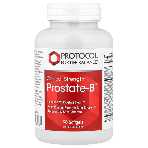 <img alt="Protocol for Life Balance, Prostate-B, Clinical Strength, 90 Softgels" title="Protocol for Life Balance, Prostate-B, Clinical Strength, 90 Softgels,707359133488"