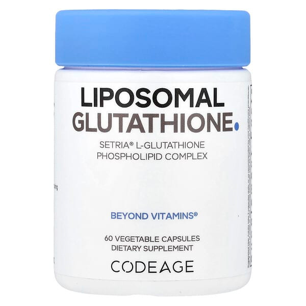 <img alt="Codeage, Liposomal, Glutathione, 60 Vegetable Capsules (250 mg per Capsule)" title="Codeage, Liposomal, Glutathione, 60 Vegetable Capsules (250 mg per Capsule),853919008229"