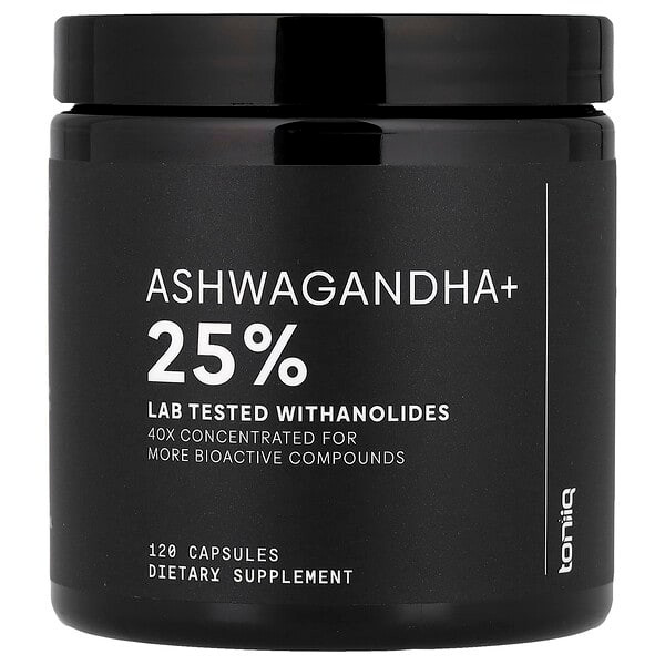 <img alt="Toniiq, Ashwagandha+, 120 Capsules" title="Toniiq, Ashwagandha+, 120 Capsules,858111007605"