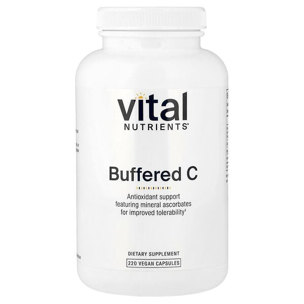 <img alt="Vital Nutrients, Buffered C, 220 Vegan Capsules" title="Vital Nutrients, Buffered C, 220 Vegan Capsules,693465501115"