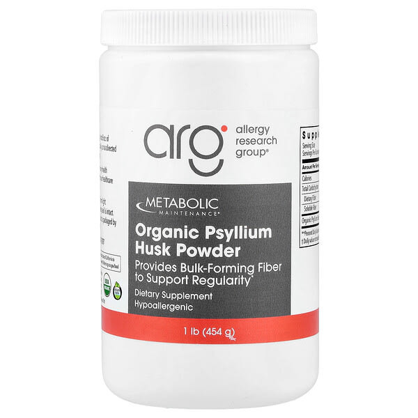 <img alt="Metabolic Maintenance, Organic Psyllium Husk Powder , 1 lb (454 g)" title="Metabolic Maintenance, Organic Psyllium Husk Powder , 1 lb (454 g),838287006442"