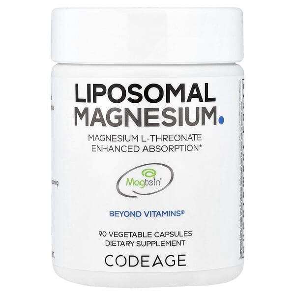 <img alt="Codeage, Liposomal Magnesium L-Threonate, 90 Vegetable Capsules" title="Codeage, Liposomal Magnesium L-Threonate, 90 Vegetable Capsules,850049609258"