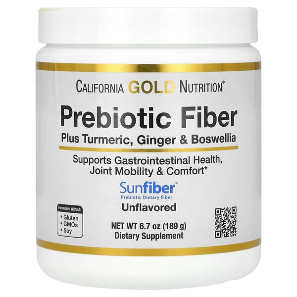 <img alt="California Gold Nutrition, Prebiotic Fiber Plus Turmeric Extract, Organic Ginger Extract and Boswellia Extract , 6.7 oz (189 g)" title="California Gold Nutrition, Prebiotic Fiber Plus Turmeric Extract, Organic Ginger Extract and Boswellia Extract , 6.7 oz (189 g),898220020324"