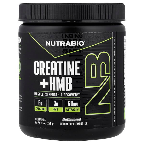 <img alt="NutraBio, Creatine + HMB, Unflavored, 8.5 oz (243 g)" title="NutraBio, Creatine + HMB, Unflavored, 8.5 oz (243 g),649908220235"