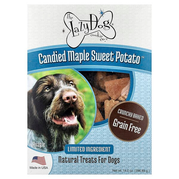 <img alt="Lazy Dog Cookie, Natural Treats For Dogs, Candied Maple Sweet Potato, 14 oz (396.89 g)" title="Lazy Dog Cookie, Natural Treats For Dogs, Candied Maple Sweet Potato, 14 oz (396.89 g),040232199370"