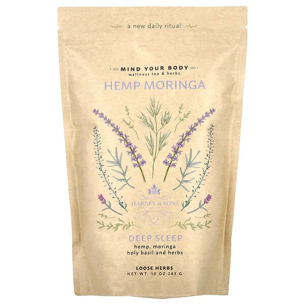 <img alt="Harney & Sons, Hemp Moringa Loose Herbs, Deep Sleep, Caffeine Free, 10 oz (283 g)" title="Harney & Sons, Hemp Moringa Loose Herbs, Deep Sleep, Caffeine Free, 10 oz (283 g),879452004719"