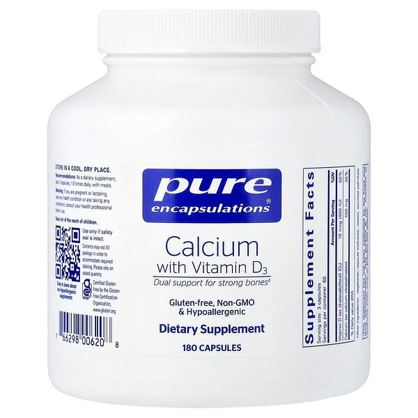 <img alt="Pure Encapsulations, Calcium With Vitamin D3, 180 Capsules" title="Pure Encapsulations, Calcium With Vitamin D3, 180 Capsules,"