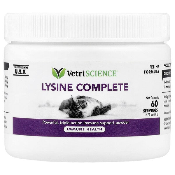 <img alt="VetriScience, Lysine Complete, Feline Formula, 2.75 oz (78 g)" title="VetriScience, Lysine Complete, Feline Formula, 2.75 oz (78 g),"
