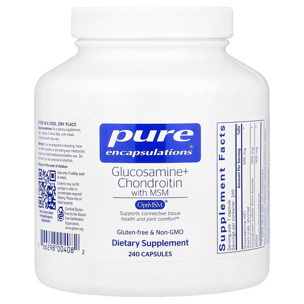 <img alt="Pure Encapsulations, Glucosamine + Chondroitin With MSM, 240 Capsules" title="Pure Encapsulations, Glucosamine + Chondroitin With MSM, 240 Capsules,"