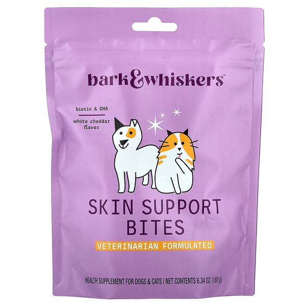 <img alt="Dr. Mercola, Skin Support Bites, For Dogs & Cats, White Cheddar , 6.34 oz (180 g)" title="Dr. Mercola, Skin Support Bites, For Dogs & Cats, White Cheddar , 6.34 oz (180 g),"