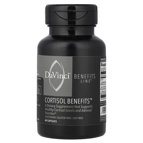 <img alt="DaVinci Laboratories, Benefits Line, Cortisol Benefits, 60 Capsules" title="DaVinci Laboratories, Benefits Line, Cortisol Benefits, 60 Capsules,"