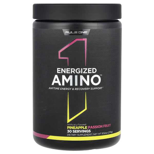 <img alt="Rule One Proteins, Energized Amino, Pineapple Passion Fruit, 9.52 oz (270 g)" title="Rule One Proteins, Energized Amino, Pineapple Passion Fruit, 9.52 oz (270 g),"
